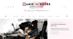 Desktop Screenshot of janisensucre.com